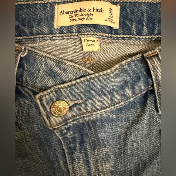 Abercrombie & Fitch Sky Blue Straight Leg Jeans - Picture 10 of 11
